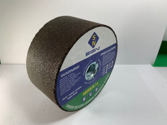 سنگ آسیاب کاربید سیلیکون سبز ساینده 4 اینچ با نخ 5/8-11 برای سنگ مرمر گرانیت 4X2X5 / 8-11،120 گرانیت